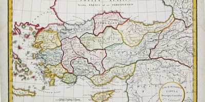 Karte von der Türkei alte