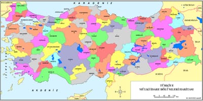 Provinzen der Türkei anzeigen