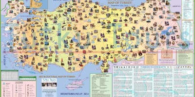 Die Türkei Attraktion Karte
