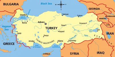 Karte von der Türkei Kontinent