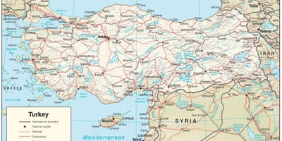 Karte Karte von der Türkei