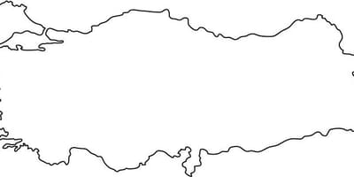 Karte von der Türkei Umriss