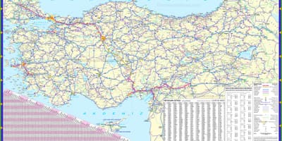 Die Türkei straßenplan