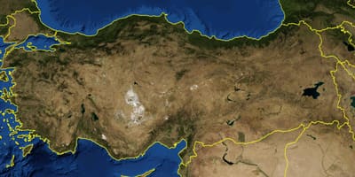 Karte von der Türkei satellite