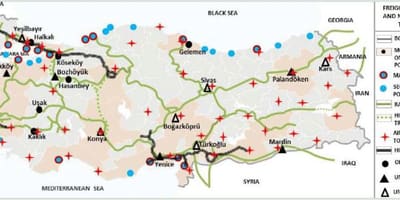 Türkei-transport-Karte