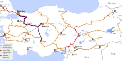 Karte der Türkei trainieren